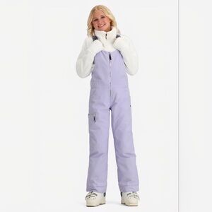 Obermeyer Kids Teen Anya Bib Overalls Snow Pants- Wisteria Lavender Large/ 14 Yr